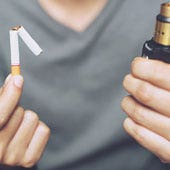 How do nicotine salt e-liquids compare to other smoking methods?