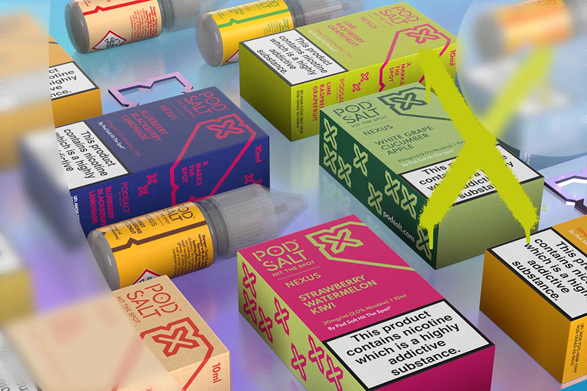 nexus vape flavors A of Flavours – New & Improved Nic Salts – Pod Salt UK Flavour_Menthol Litur:Champagne Gold dotMod Space Bar 20000