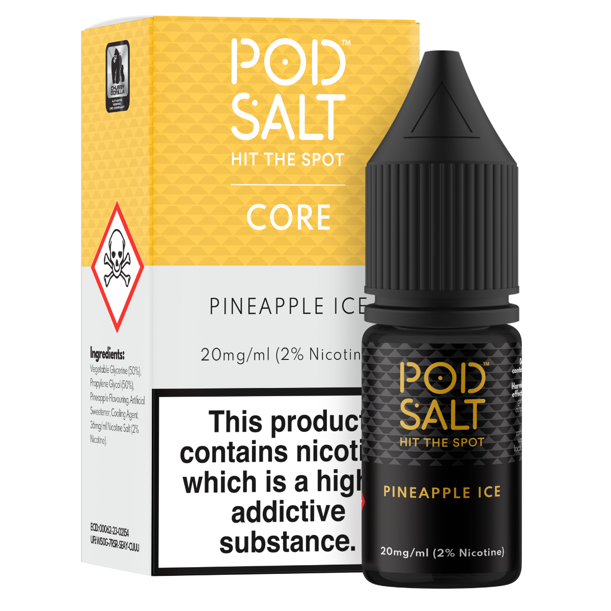 Pod Salt Core Pineapple Ice 10ml Nicotine Salt E-Liquid Pod Salt UK Pod Salt Core Pineapple Ice 10ml Nicotine Salt E-Liquid Pod Salt UK