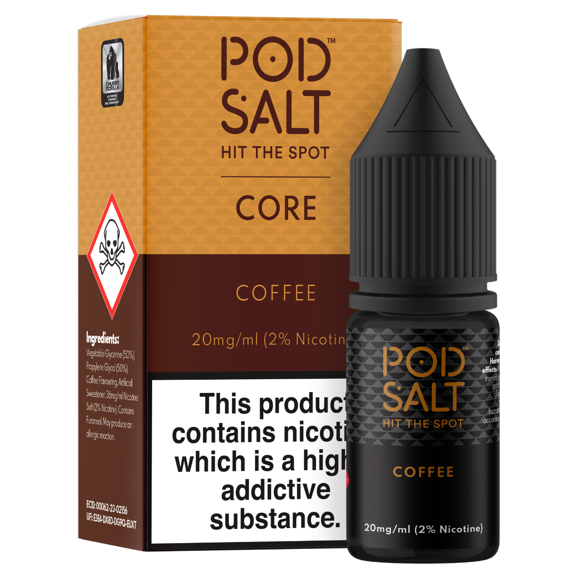 Pod Salt Core Coffee 10ml Nicotine Salt E-Liquid Pod Salt UK Pod Salt Core Coffee 10ml Nicotine Salt E-Liquid Pod Salt UK