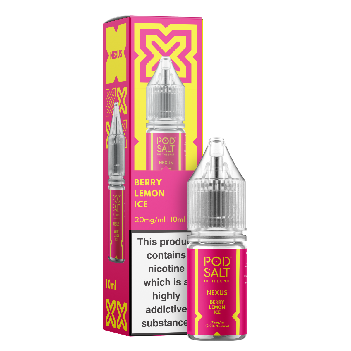 Pod Salt Nexus Berry Lemon Ice Nicotine Salt E-Liquid Pod Salt UK Pod Salt Nexus Berry Lemon Ice Nicotine Salt E-Liquid Pod Salt UK