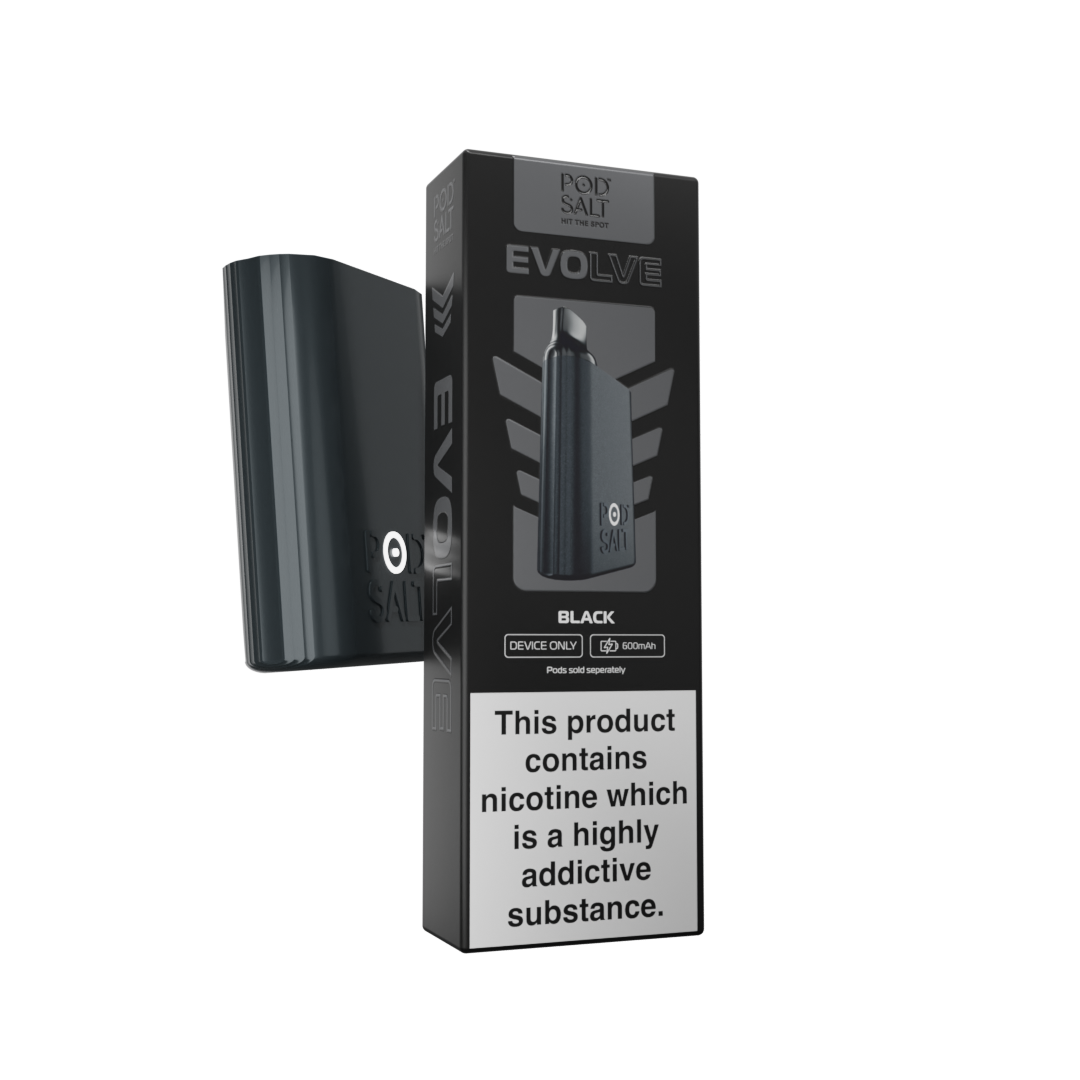 Pod Salt Evolve Device Only - Black (Box) Pod Salt UK Pod Salt Evolve Device Only - Black (Box) Pod Salt UK
