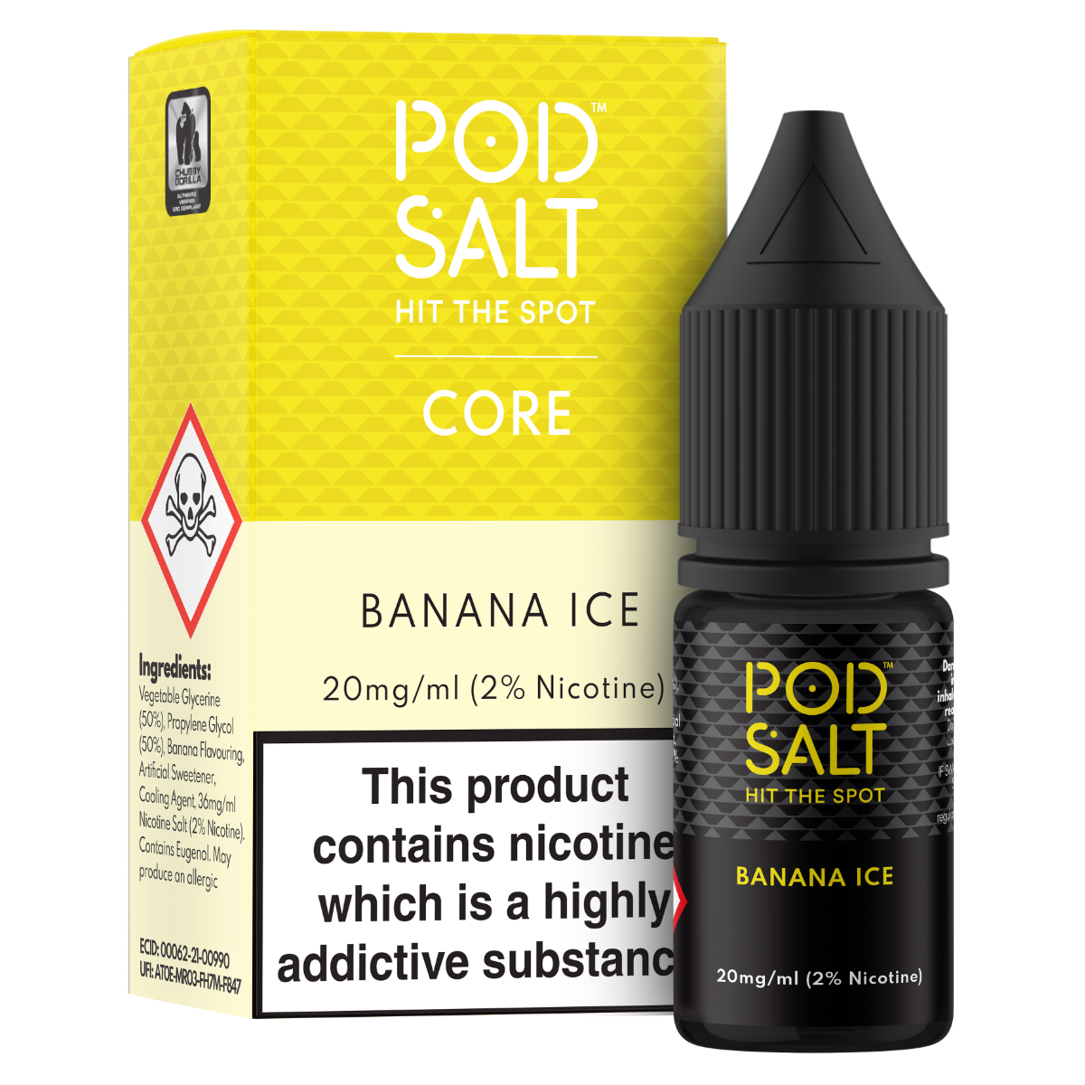 Pod Salt Banana Ice 10ml Nicotine Salt E-Liquid