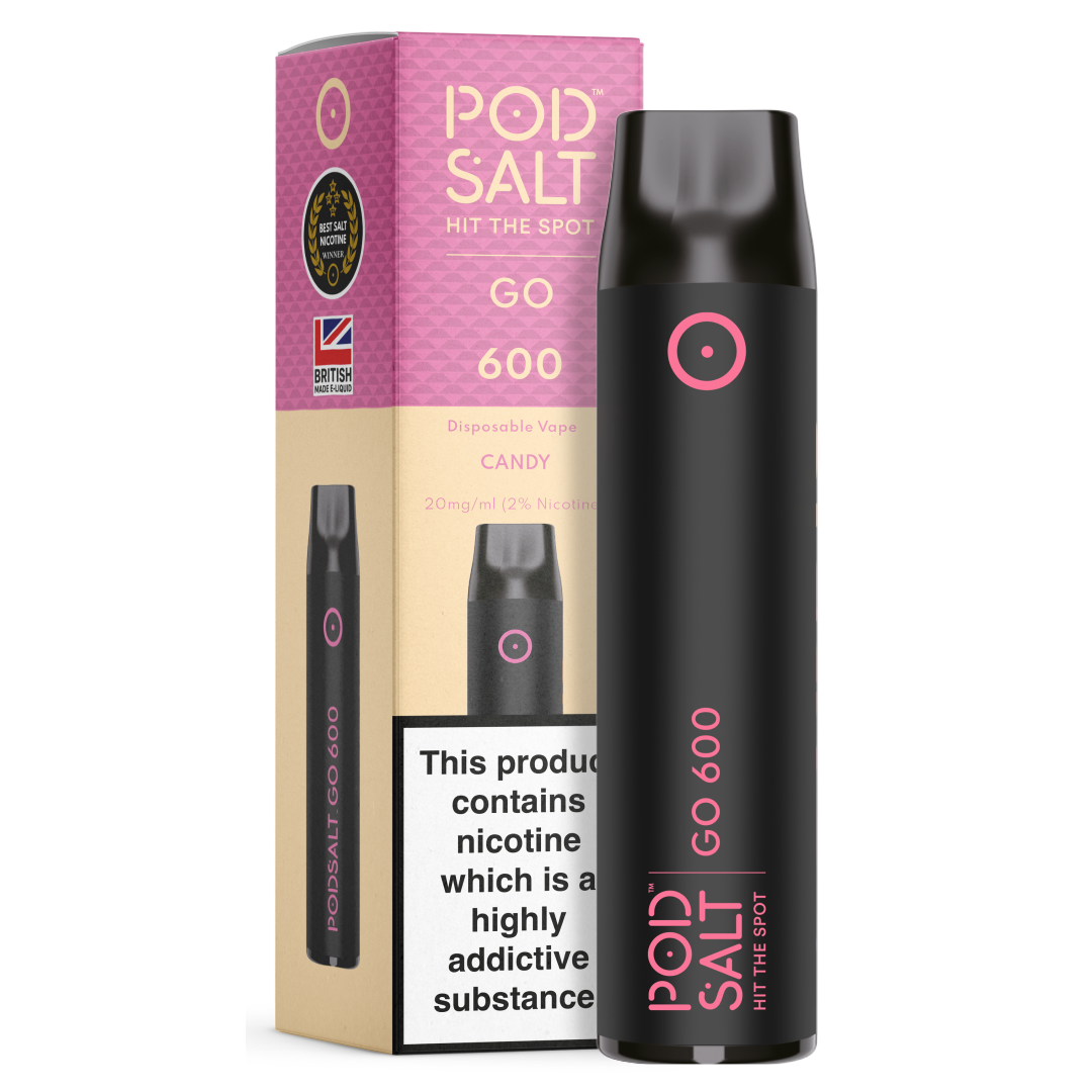 Pod Salt GO 600 Candy Disposable Device Pod Salt UK Pod Salt GO 600 Candy Disposable Device Pod Salt UK