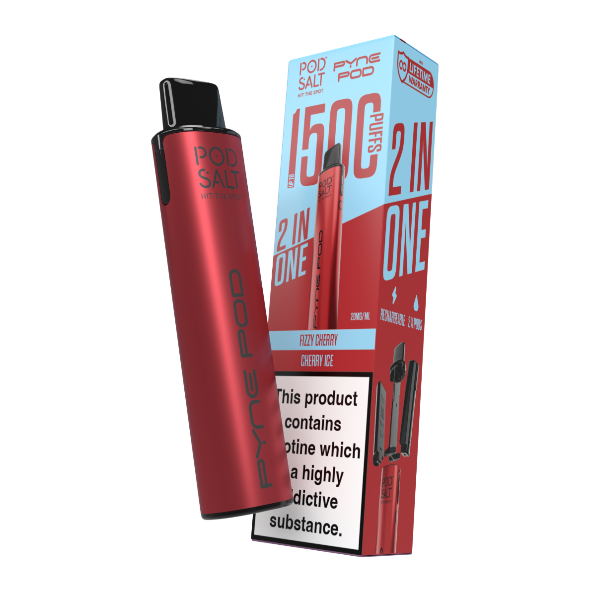 Pod Salt Pyne Pod 2 in One Starter Kit Cherry Edition