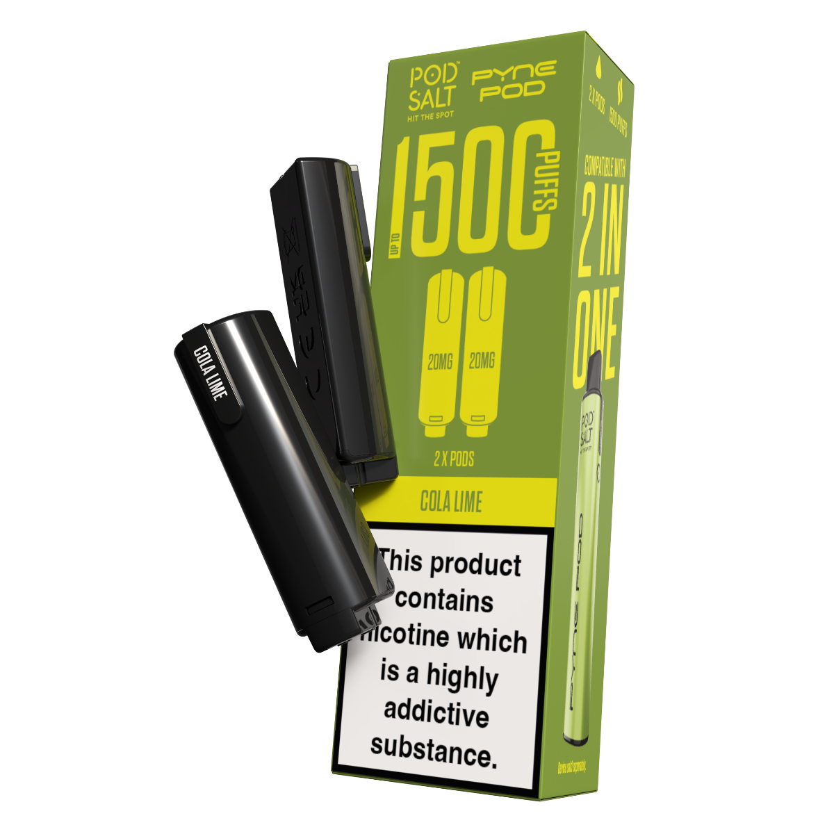 Pod Salt Pyne Pod 2 in One Pods Cola Lime