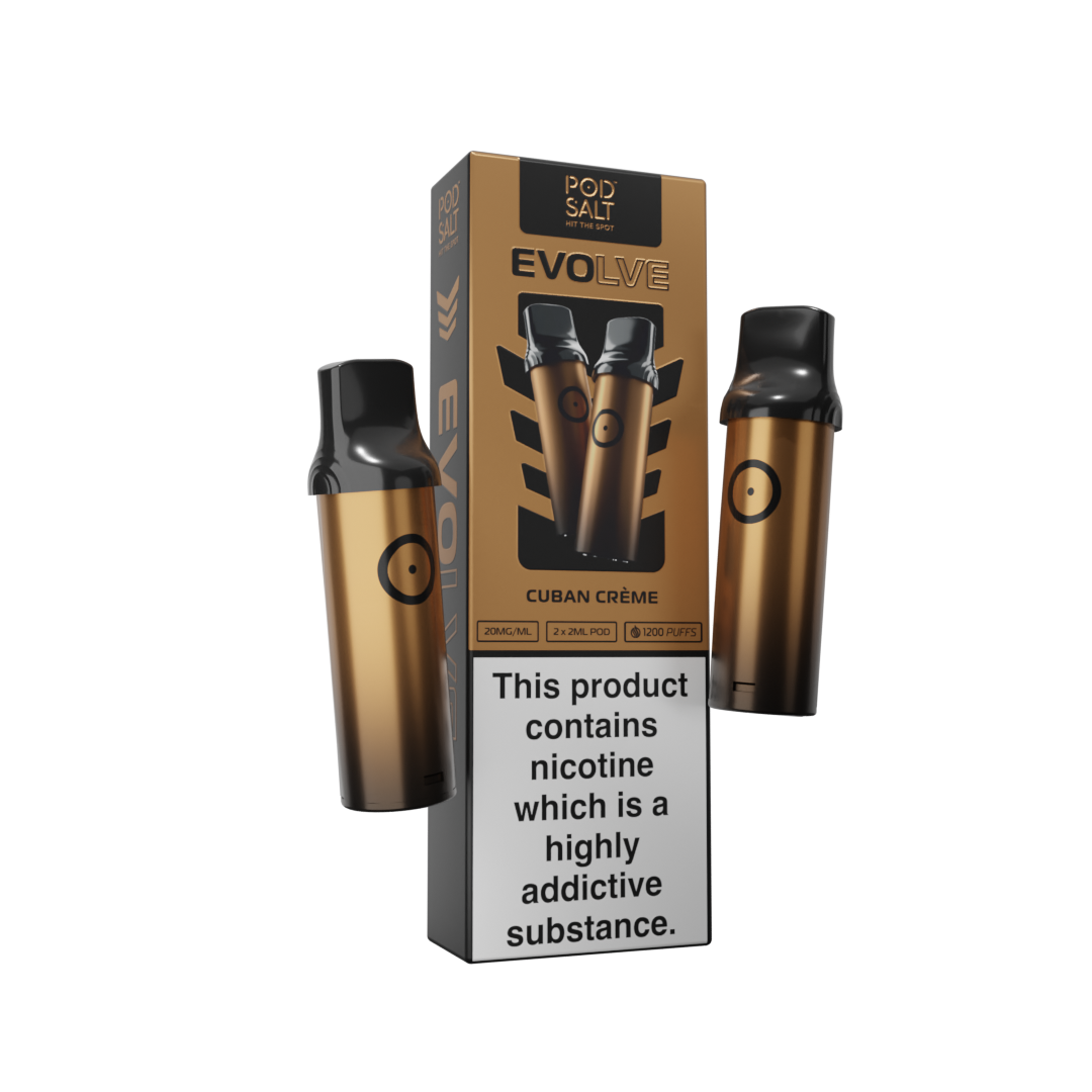 Pod Salt Evolve Pods Cuban Creme