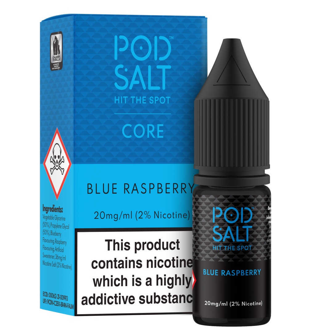 Pod Salt | Nicotine Salt E-liquid | Blue Raspberry Pod Salt UK Pod Salt | Nicotine Salt E-liquid | Blue Raspberry Pod Salt UK