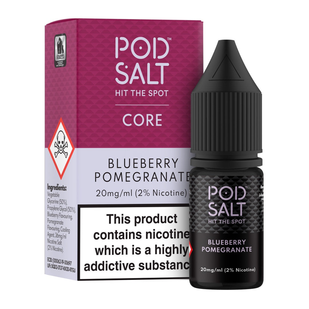 Pod Salt | Nicotine Salt E-Liquid | Blueberry Pomegranate Pod Salt UK Pod Salt | Nicotine Salt E-Liquid | Blueberry Pomegranate Pod Salt UK