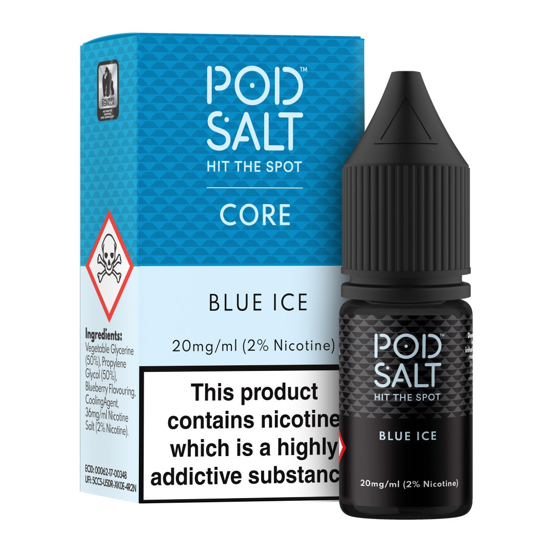 Pod Salt | Nicotine Salt E-Liquid | Blue Ice Pod Salt UK Pod Salt | Nicotine Salt E-Liquid | Blue Ice Pod Salt UK