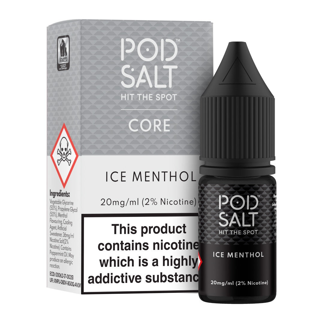 Pod Salt Ice Menthol 10ml Nicotine Salt E-Liquid