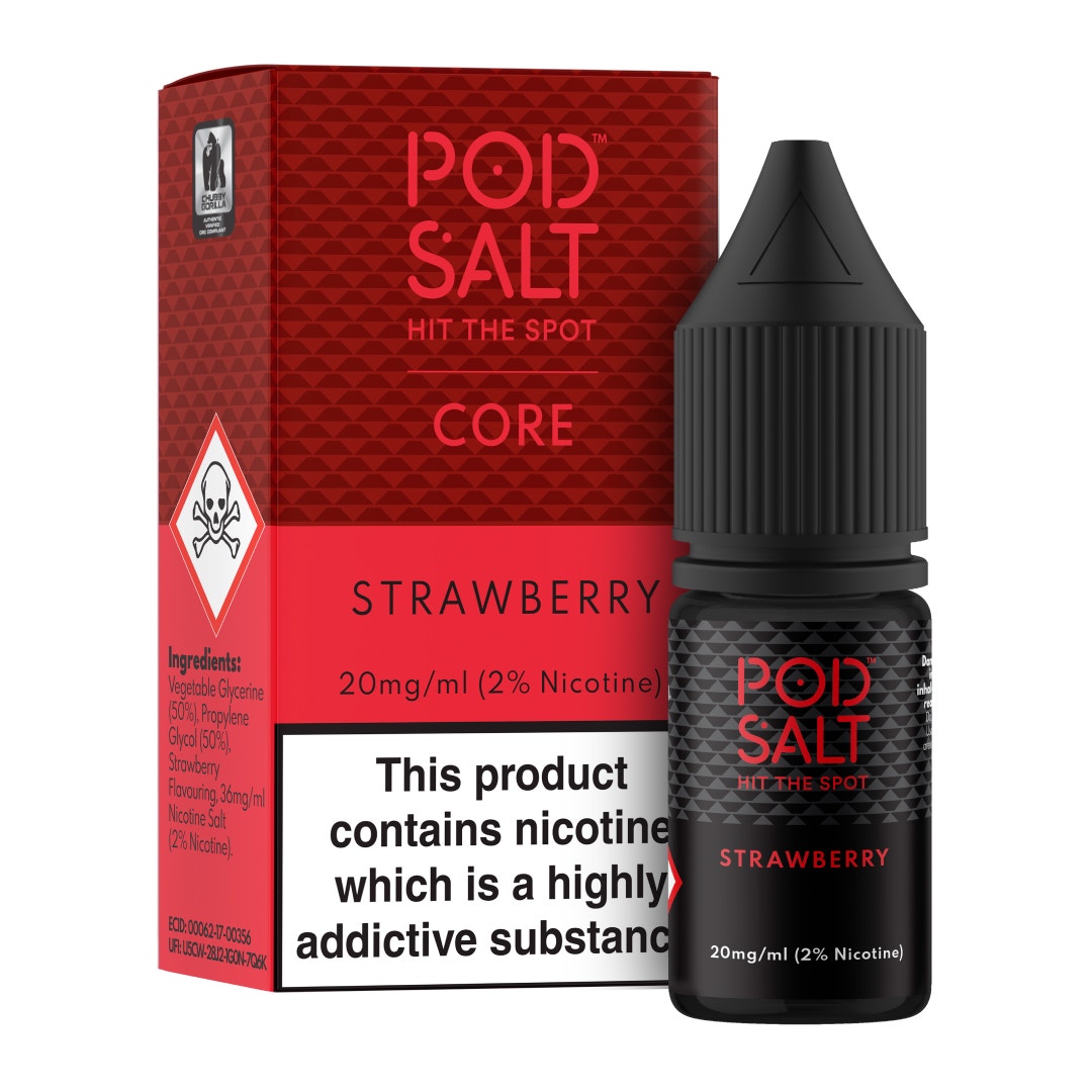 Pod Salt Strawberry 10ml Nicotine Salt E-Liquid