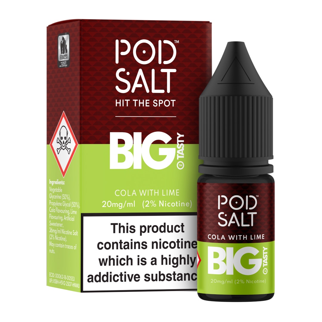 Pod Salt | Nicotine Salt E-liquid | Cola with Lime Pod Salt UK Pod Salt | Nicotine Salt E-liquid | Cola with Lime Pod Salt UK