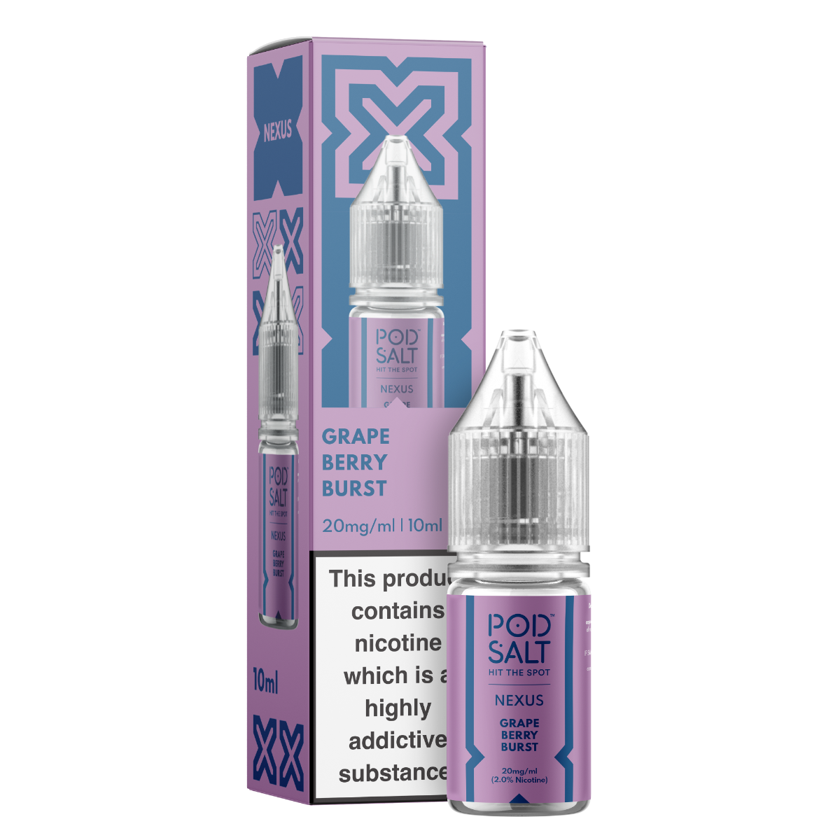 Nexus Grape Berry Burst 10ml Nicotine Salt E-Liquid