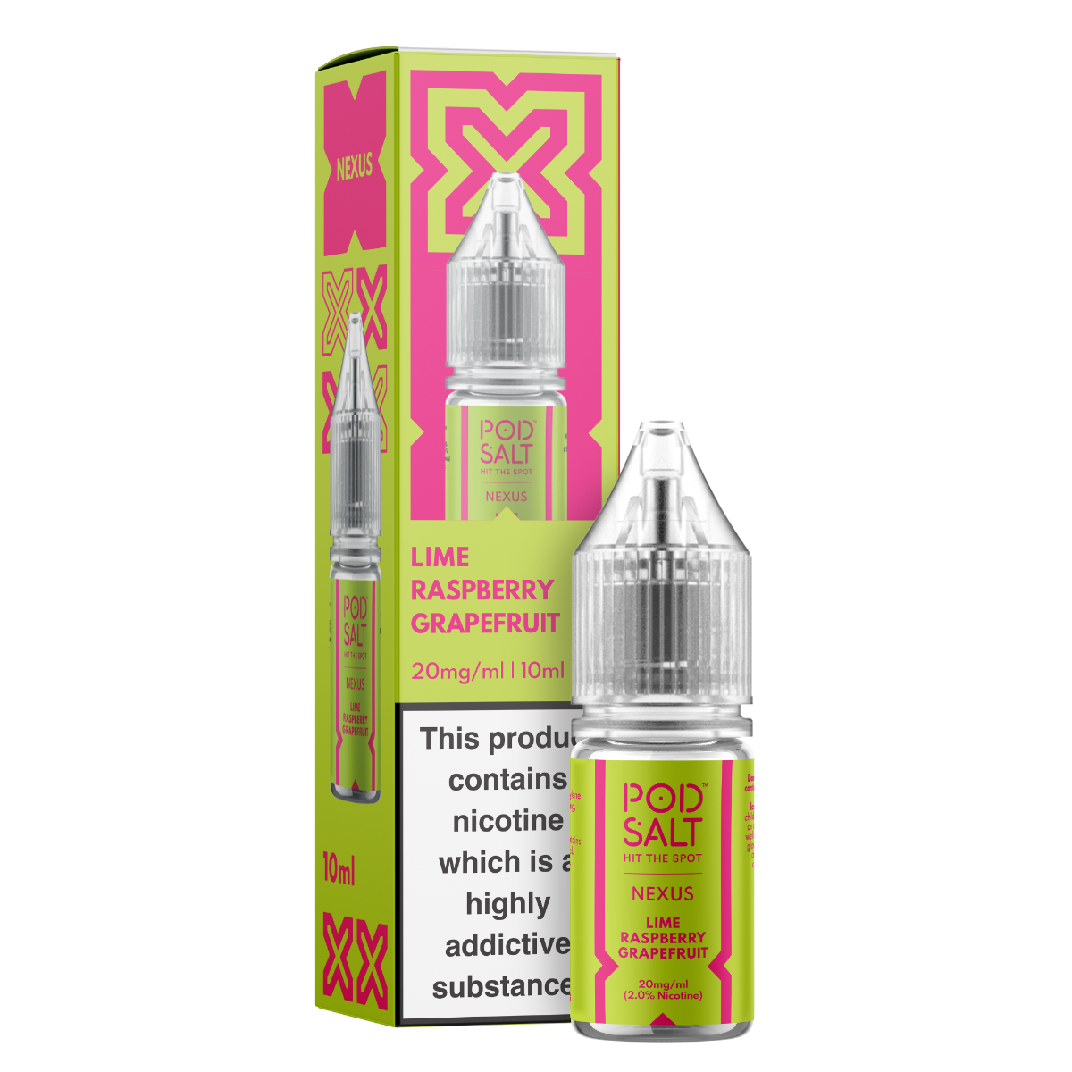 Nexus Lime Raspberry Grapefruit 10ml Nicotine Salt E-Liquid