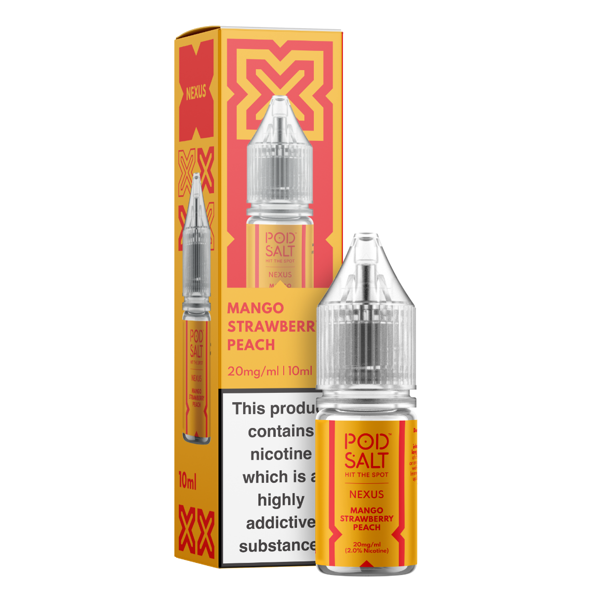 Nexus Mango Strawberry Peach 10ml Nicotine Salt E-Liquid