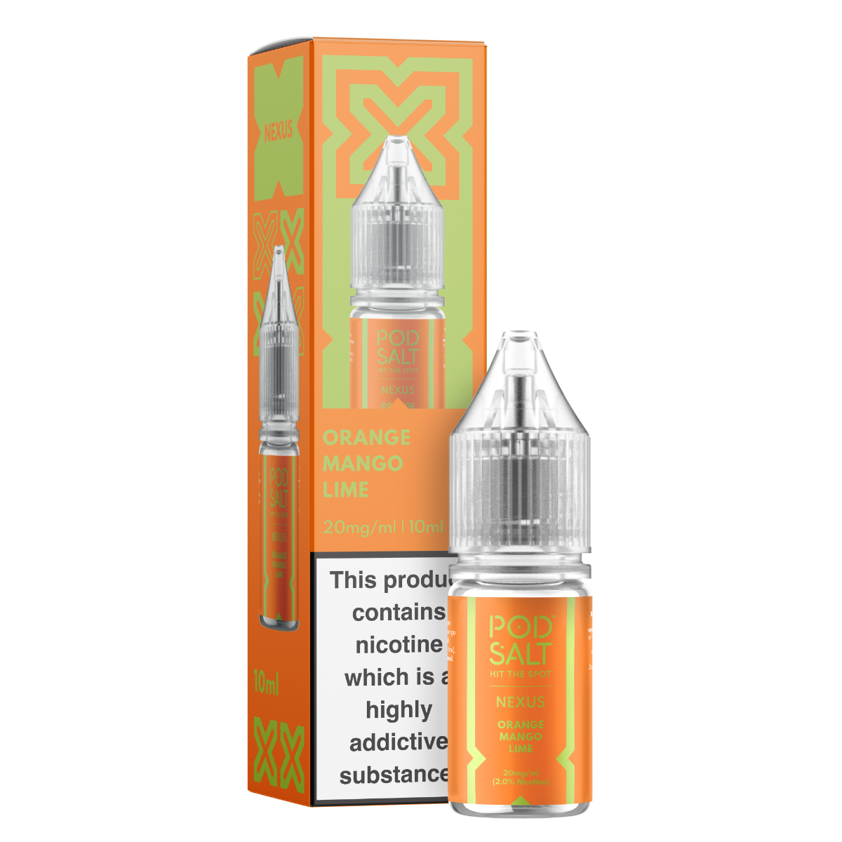 Pod Salt Nexus Orange Mango Lime Nicotine Salt E-Liquid Pod Salt UK Pod Salt Nexus Orange Mango Lime Nicotine Salt E-Liquid Pod Salt UK