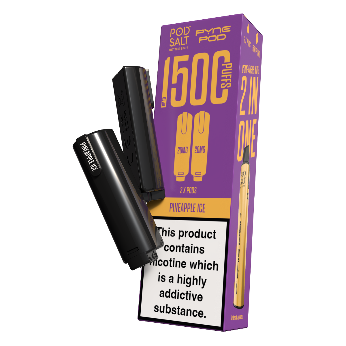 Pod Salt Pyne Pod 2 in One Pods Pineapple Ice