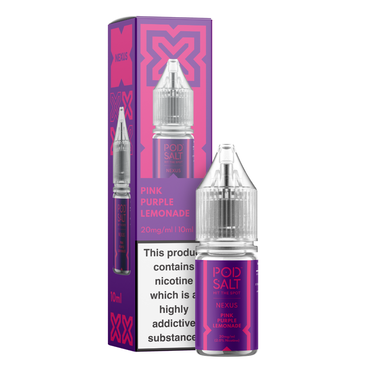 Pod Salt Nexus Pink Purple Lemonade Nicotine Salt E-Liquid Pod Salt UK Pod Salt Nexus Pink Purple Lemonade Nicotine Salt E-Liquid Pod Salt UK