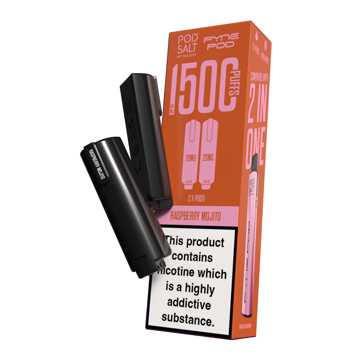 Pod Salt Pyne Pod 2 in One Pods Raspberry Mojito