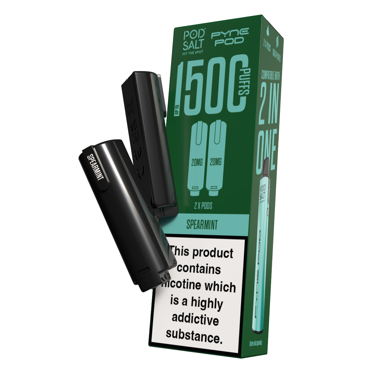 Pod Salt Pyne Pod 2 in One Pods Spearmint