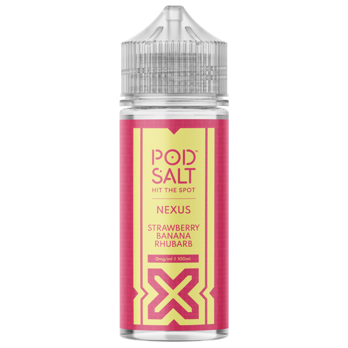 Pod Salt Nexus Strawberry Banana Rhubarb 100ml Shortfill E-Liquid