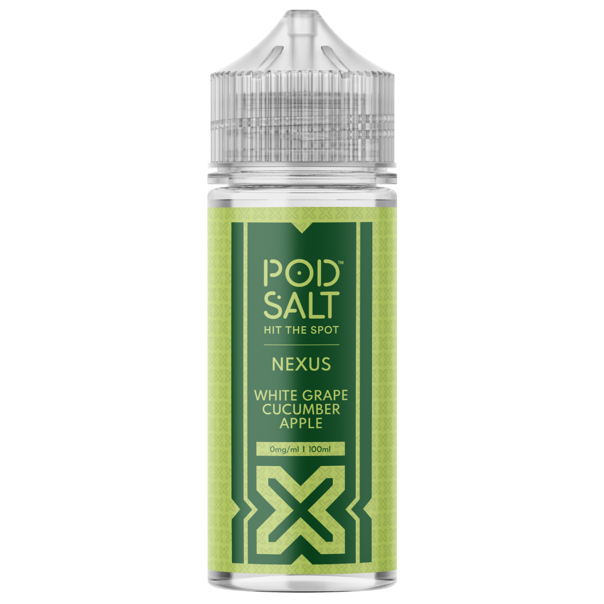Pod Salt Nexus White Grape Cucumber Apple 100ml Shortfill E-Liquid