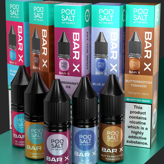 Introducing Pod Salt Bar X - Smooth, Sweet and Satisfying Nic Salts