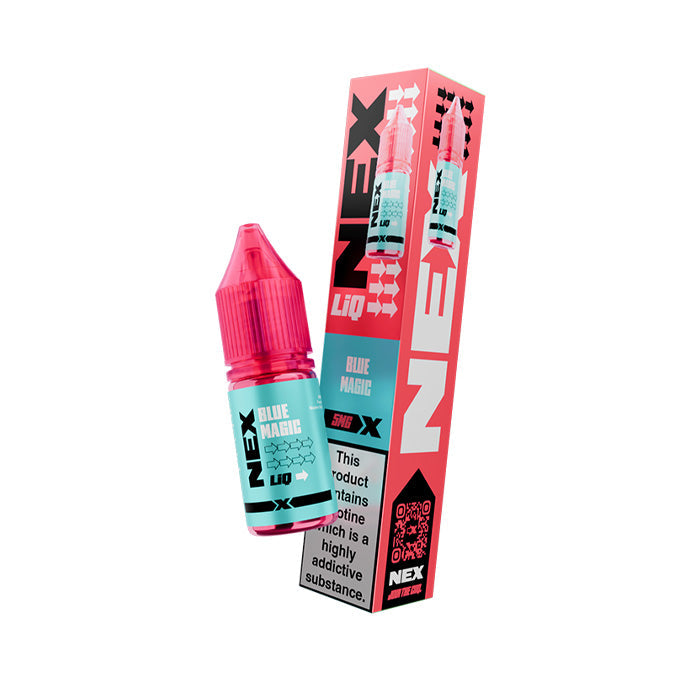Blue Magic NexLiq 10ml Nic Salt E-Liquid and Box
