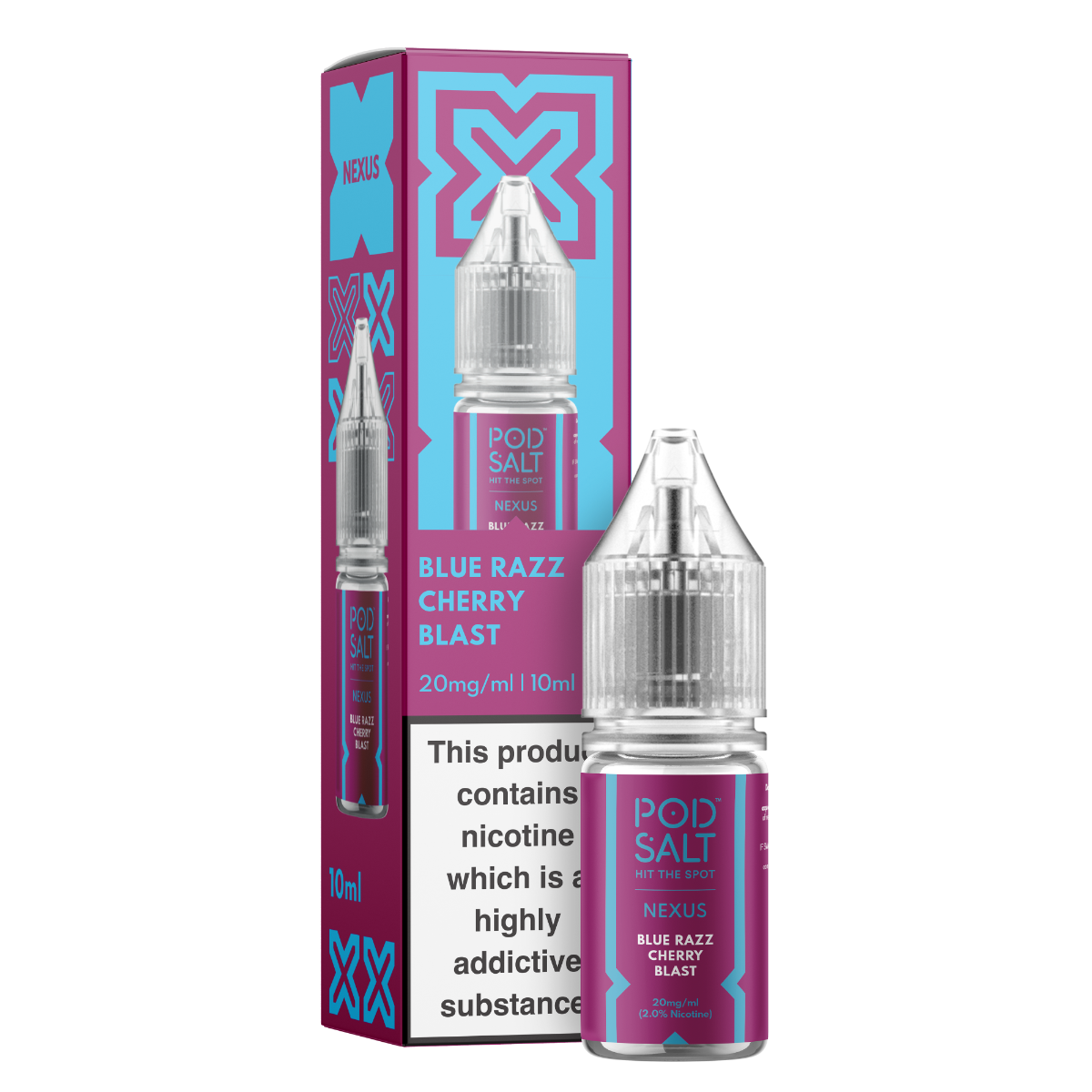 Nexus Blue Razz Cherry Blast 10ml Nicotine Salt E-Liquid