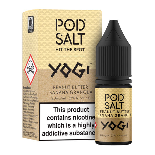 Pod Salt Yogi Peanut Butter Banana Granola 10ml Nicotine Salt E-Liquid Fusion