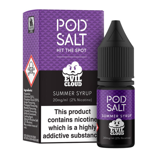 Pod Salt Summer Syrup 10ml Nicotine Salt E-Liquid Fusion