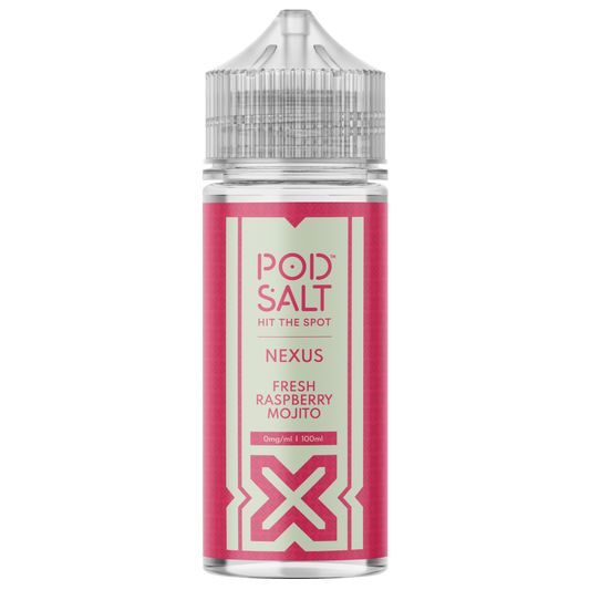 Pod Salt Nexus Fresh Raspberry Mojito 100ml Shortfill E-Liquid