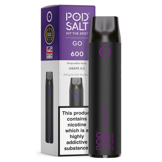 Pod Salt GO 600 Grape Ice Disposable Device