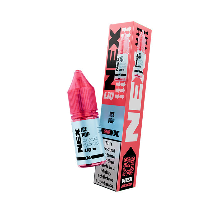 Ice Pop NexLiq 10ml Nic Salt E-Liquid and Box