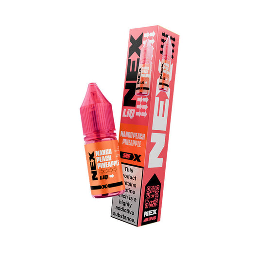 Mango Peach Pineapple NexLiq 10ml Nic Salt E-Liquid and Box