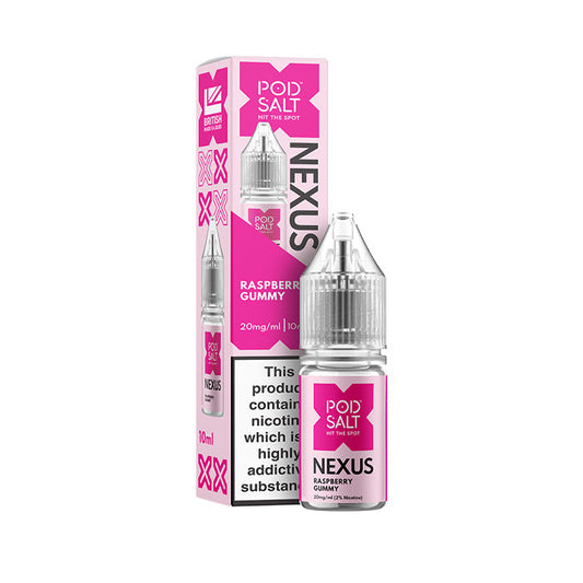 Nexus Raspberry Gummy 10ml Nicotine Salt E-Liquid