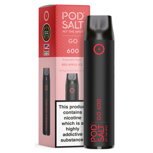 Pod Salt GO 600 Red Apple Ice Disposable Device