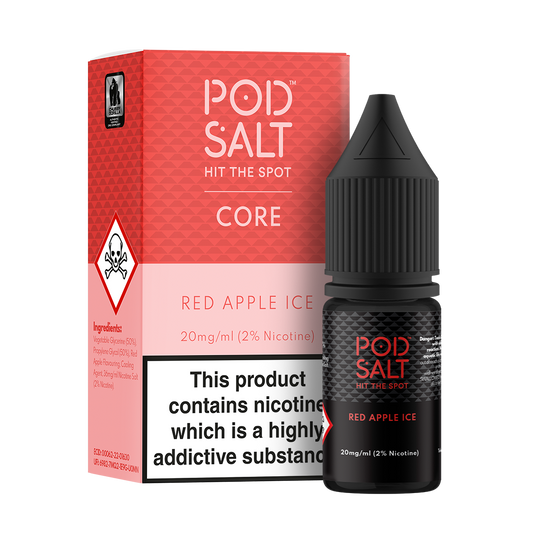 Pod Salt Core Red Apple Ice 10ml Nicotine Salt E-Liquid