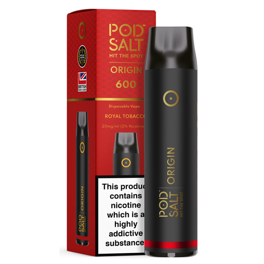 Pod Salt Origin GO 600 Royal Tobacco Disposable Device
