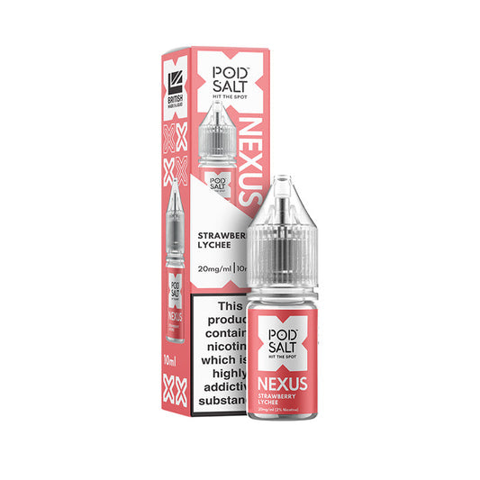 Nexus Strawberry Lychee 10ml Nicotine Salt E-Liquid