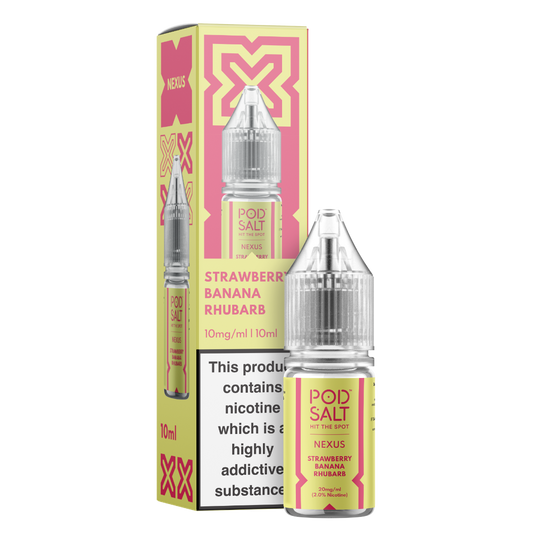 Nexus Strawberry Banana Rhubarb 10ml Nicotine Salt E-Liquid