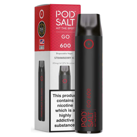 Pod Salt GO 600 Strawberry Ice Disposable Device