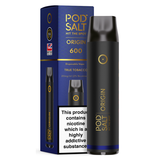 Pod Salt Origin GO 600 True Tobacco Disposable Device