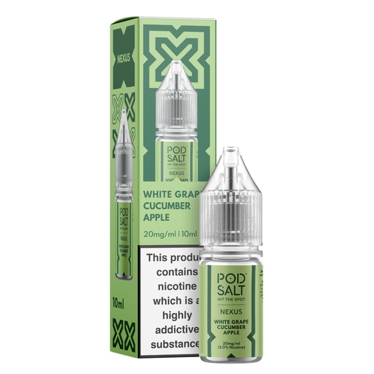 Nexus White Grape Cucumber Apple 10ml Nicotine Salt E-Liquid